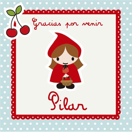 Stickers cuad. Caperucita Roja 16u Pers